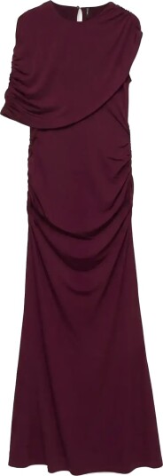 Vero Moda Vmkassandra Cape Maxi Dress Jrs Exp   Burgundy   XS