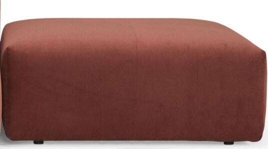 Kragelund Furniture Kornum Ottoman rust fløyel Unoliving
