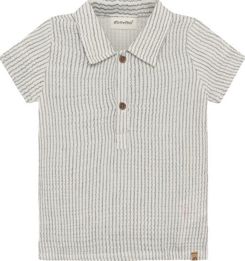 Minymo Shirt Ss Y/D Grey 74