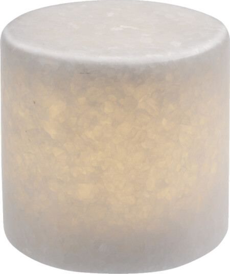 Unison Marble L Bordslampe ekte marmor White Silk