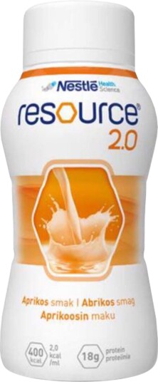 Resource 2,0 næringsdrikk aprikos 4x200 ml Resource 2,0 næringsdrikk aprikos 4x200 ml