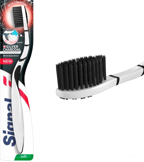 Whitening Tannbørste SIGNAL Silver Charcoal Soft