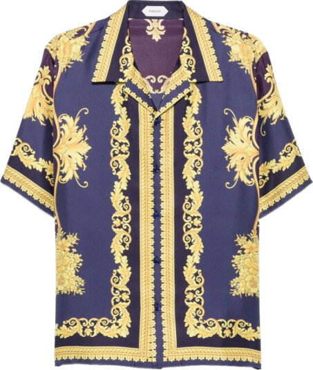 Versace, Herre, Skjorter, Flerfarget, L,
