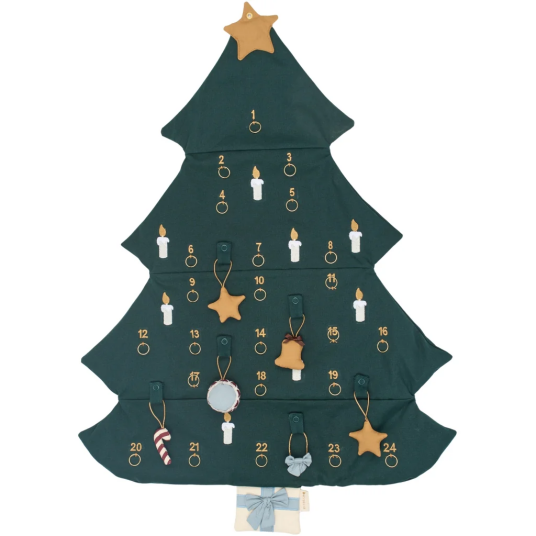 Fabelab Christmas Tree Wall Calender Green Fabelab Christmas Tree Wall Calender Green