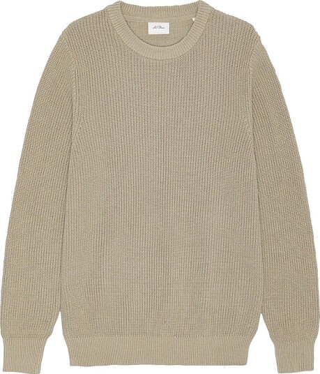 Les Deux Genser Rib Crewneck Knit Beige Les Deux Genser Rib Crewneck Knit Beige