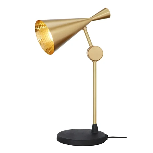 Tom Dixon Beat Bordlampe Brass LED