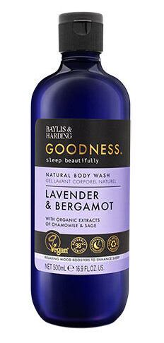 Baylis & Harding Goodness Sleep Lavender & Bergamot Natural Body Wash Vegansk 500 ml