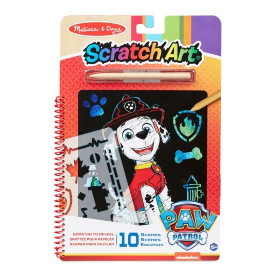 Melissa & Doug Paw Patrol Scratch Art Marshall