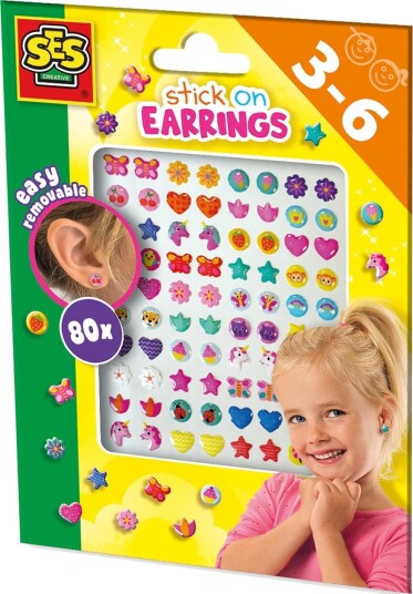 SES CREATIVE Stick On Earrings 40 Pairs |Multi/patterned |One Size