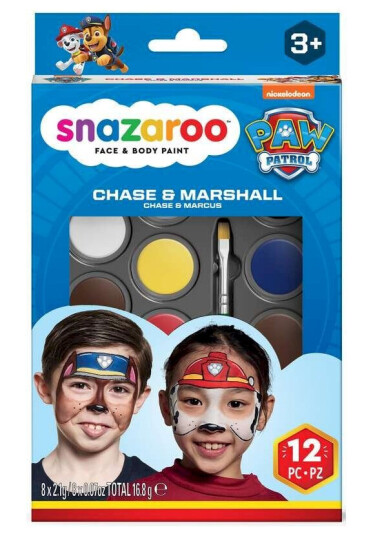 Snazaroo Paw Patrol Make-up Colorset Chase & Marshall 791106