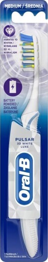 ORAL-B Batteri Tannbørste Pulsar 3D White Medium