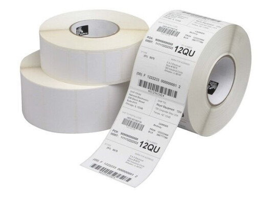 Zebra Z-Perform 1000T - obestrukna permanenthäftande pappersetiketter