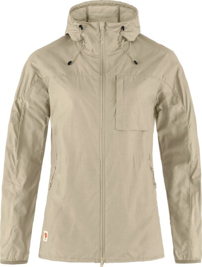 Fjellreven Women"s High Coast Wind Jacket Fossil L Fjellreven Women"s High Coast Wind Jacket Fossil L