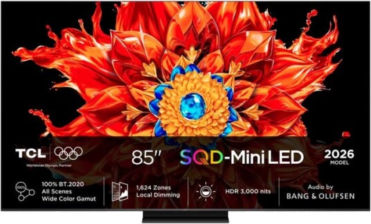 TCL 85" MSQLED85L 4K LCD TV 2026 TCL 85" MSQLED85L 4K LCD TV 2026