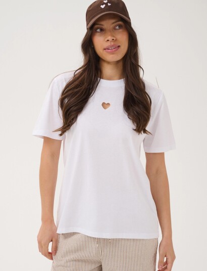 Saint Tropez Heartsz T Shirt   White   M