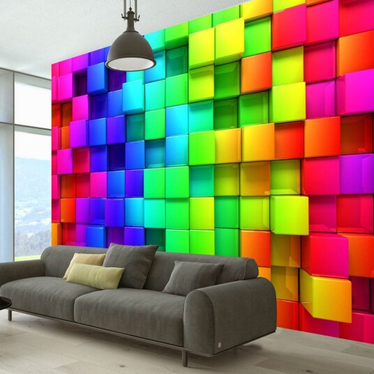 Fototapet Colourful Cubes 250x175 - Artgeist sp. z o. o.
