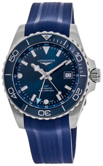 Longines Herreklokke L3.790.4.96.9 Hydroconquest Blå/Gummi Ø41 mm Longines Herreklokke L3.790.4.96.9 Hydroconquest Blå/Gummi Ø41 mm