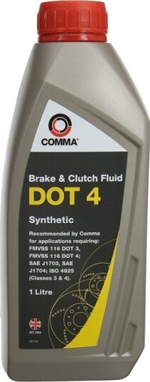 Bremsevæske COMMA DOT 4 1L Bremsevæske COMMA DOT 4 1L