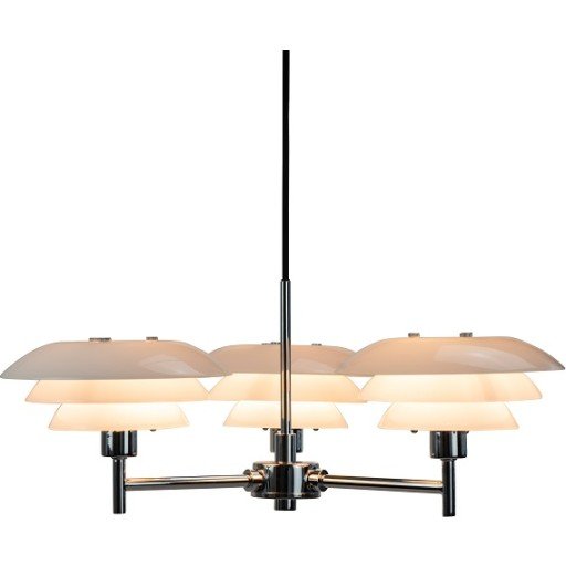 Dyberg Larsen DL20 lysekrone - Krom/Opal glass Dyberg Larsen DL20 lysekrone - Krom/Opal glass