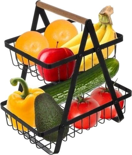 Ruhhy 2-Etasjes Frukt-/Grønnsakskurv Ruhhy 24265