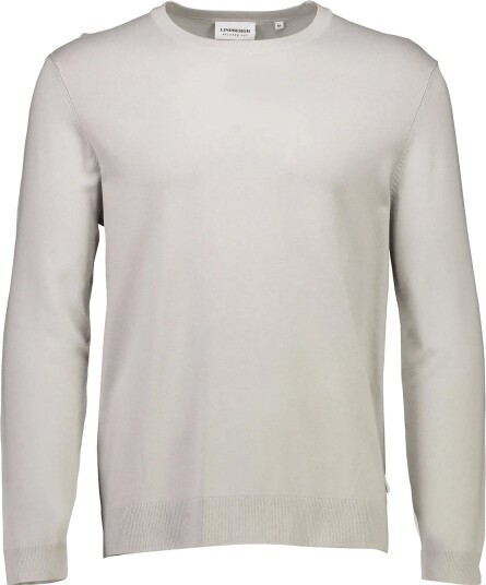 Lindbergh Soft Viscose Blend O Neck Knit Grey M