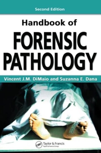 Handbook Of Forensic Pathology Av M.D. Dimaio