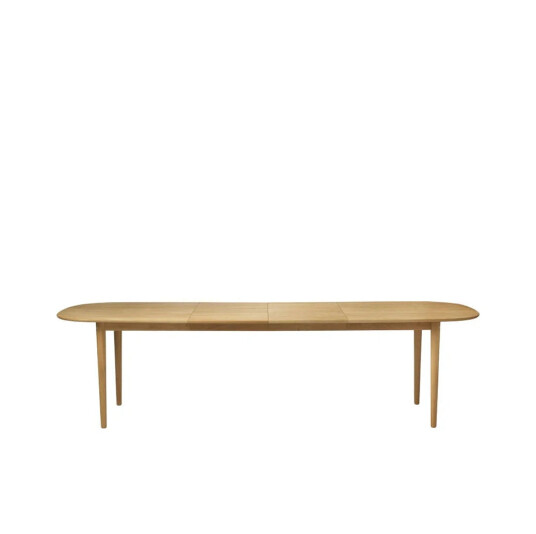 FDB Møbler C63E2TIL spisebord m. 2 ileggsplater Oak nature oiled