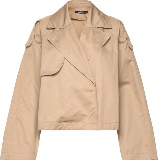 Gina Tricot Short Trench Coat Beige L