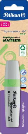 Pelikan Textmarker 490 Eco 1 Stykker Grønn Meisel Tupp Resirkulert Plast Fet/Fin/Middels 1 Mm