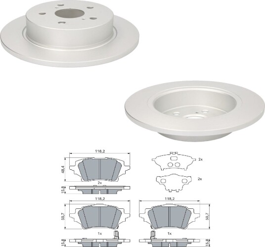 Bremseskiver og -klosser BOSCH BSH3405N0231