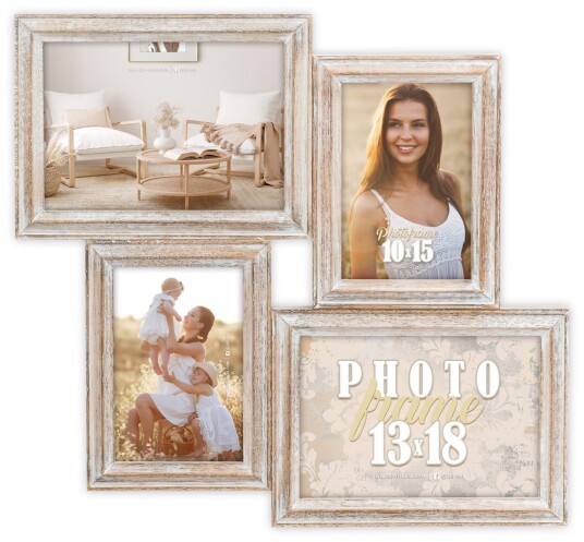 ZEP Rosel bilderamme tre 4Q 2x10x15cm/2x13x18cm Naturlig