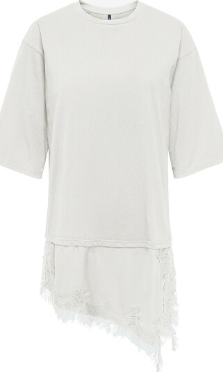 Only Topp Onlmadelyn S/S Lace Top Jrs Hvit Only Topp Onlmadelyn S/S Lace Top Jrs Hvit
