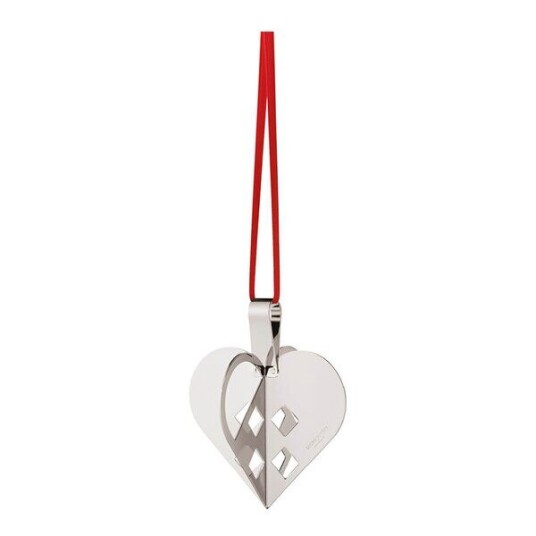 Georg Jensen Jul 2025 ornament hjerte 5,4x6,3 cm sølv Georg Jensen Jul 2025 ornament hjerte 5,4x6,3 cm sølv