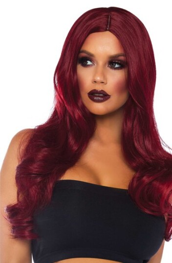 Leg Avenue Long Wavy Wig Red