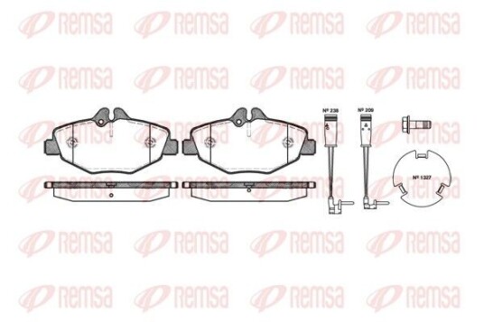 Bremseklosser REMSA 0990.02 Bremseklosser REMSA 0990.02