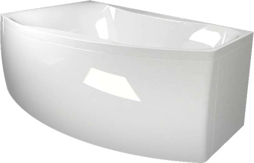 Westerbergs Badekar Ocean 160R Høyre Akryl Hvit 1550x912mm