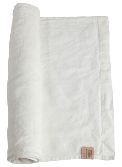 Lovely Linen løper 47x150 cm offwhite