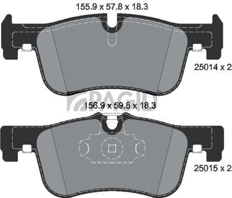 PAGID T3141N Bremseklosser
