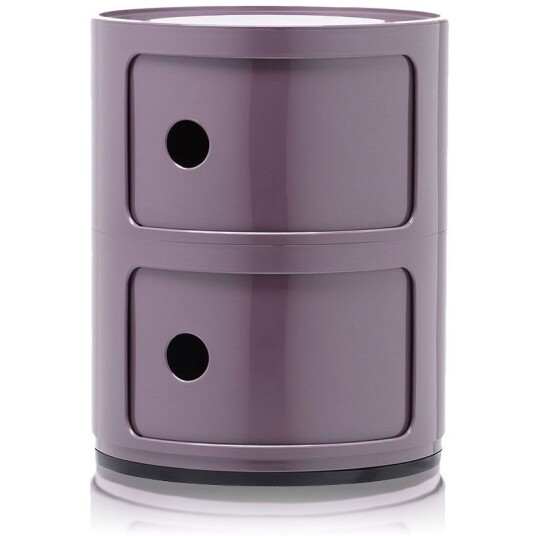 Kartell Componibili Classic Oppbevaring med 2 Rom Violet Kartell Componibili Classic Oppbevaring med 2 Rom Violet
