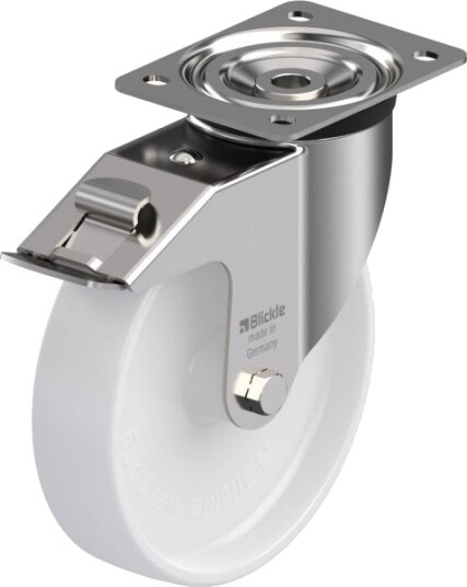 Blickle 9738 Lx-Po 200G-Fi Styrehjul Med Bremse Hjuldiameter 200 Mm Bæreevne Maks. 400 Kg 1 Stk