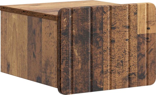  Vegghengt Nattbord Gammelt tre 33 x 34,5 x 24 cm Konstruert tre
