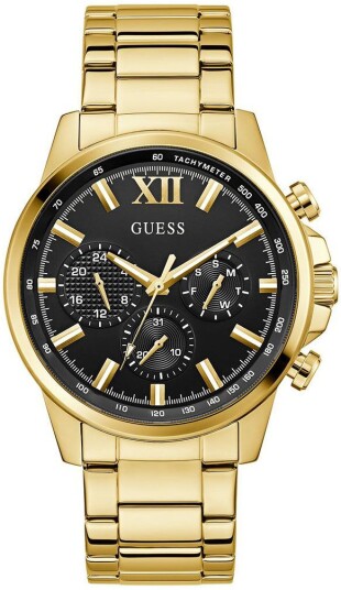 Guess Herreklokke GW0900G3 Walker Sort/Gulltonet stål Ø44 mm