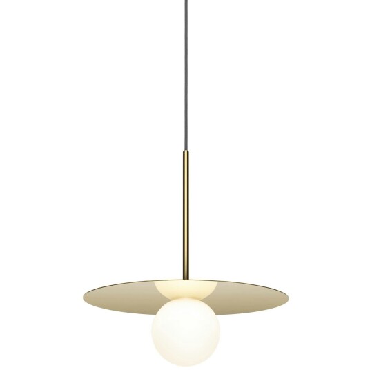 Pablo Designs Bola Disc Pendel 30,5 Cm Pendellamper Rustfritt Stål Messing BOLA 12 DTW BRA EU
