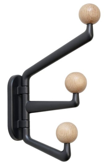 &Tradition Capture SC74 knaggrekke small 3-armet Graphite-Oak &Tradition Capture SC74 knaggrekke small 3-armet Graphite-Oak