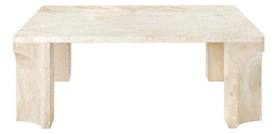 Gubi Doric salongbord 80 x 80 cm Neutral white-travertine Gubi Doric salongbord 80 x 80 cm Neutral white-travertine