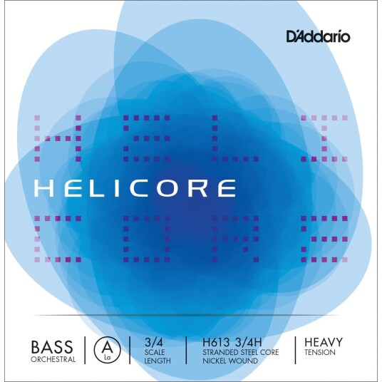 D'Addario H613 3/4h Bass String Helicore Orchestral A-Nickel 3/4 70