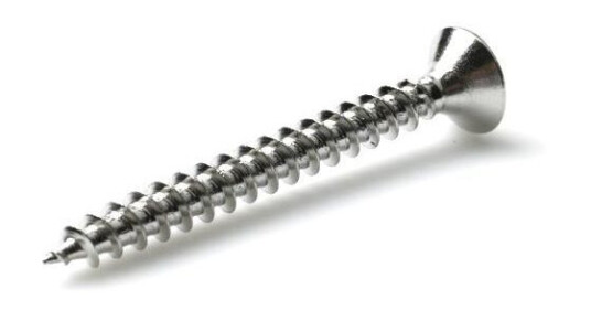 Arvid Nilsson 56904550 Treskrue TKFX VVS A2, polert, 100-pakning 4,5x50 mm