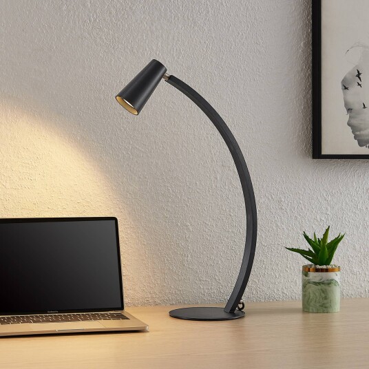 Lucande Velanoris bordlampe, svart