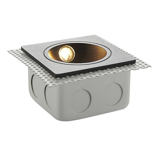 Lucande LED innfelt vegglampe Pordis IP65 kantet