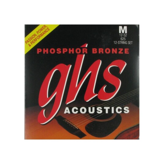 Ghs 625 Phosphor 012-052 Bronze 12-String Medium